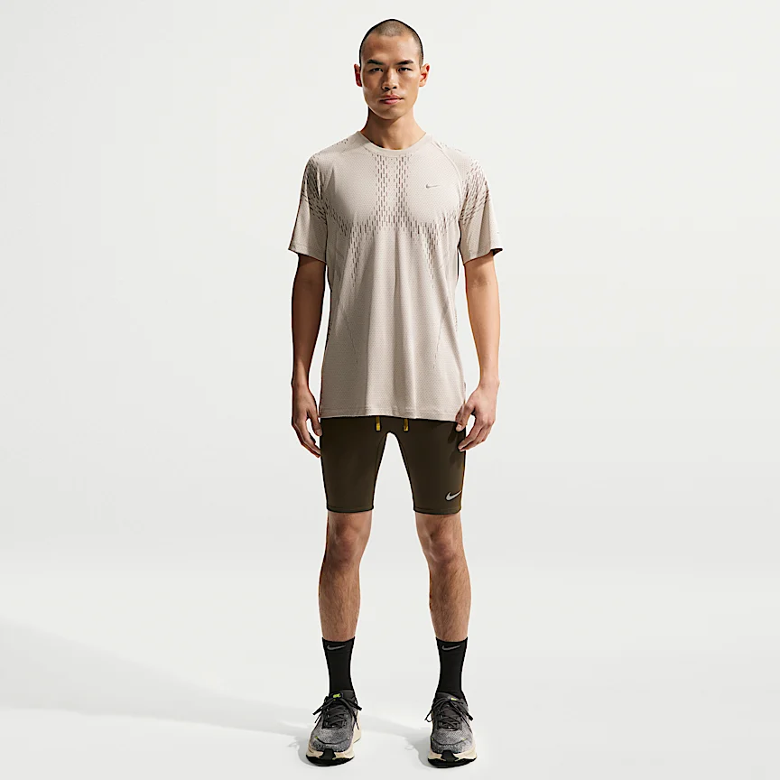 NIKE ファスト — メンズ Dri-FIT 1/2レングス ランニング タイツ (インナー付き)