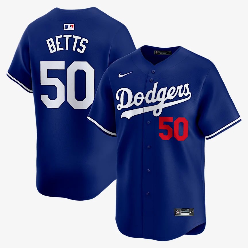 NIKE ムーキー ベッツ ロサンゼルス ドジャース — メンズ ナイキ MLB リミテッド ユニフォーム - Image 3