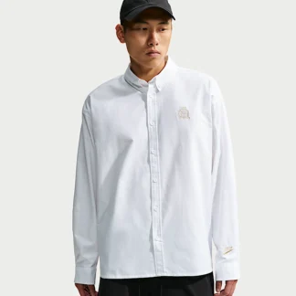 NIKE クラブ — メンズ ロングスリーブ オックスフォード トップス