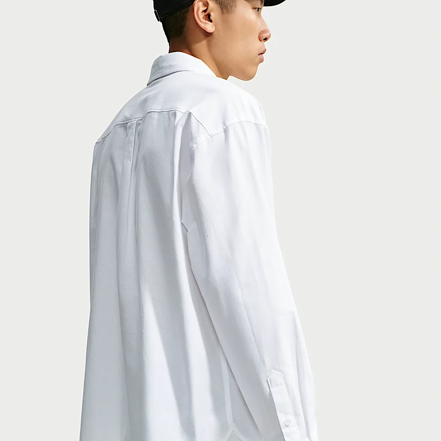 NIKE クラブ — メンズ ロングスリーブ オックスフォード トップス - Image 2