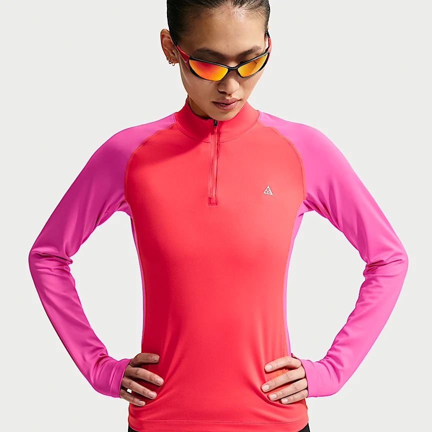 NIKE ACG ワイルドシー — ウィメンズ Dri-FIT 1/4ジップ ロングスリーブ ハイキングトップス