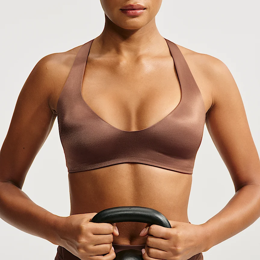 NIKE NikeSKIMS Satin Shine — Women's Plunge Bra - Image 3