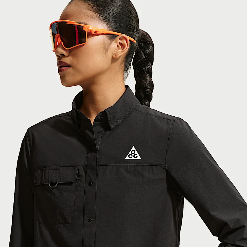 NIKE ACG エアリーズ — ウィメンズ ボタンアップ ロングスリーブ トレイルランニング トップス - Image 3