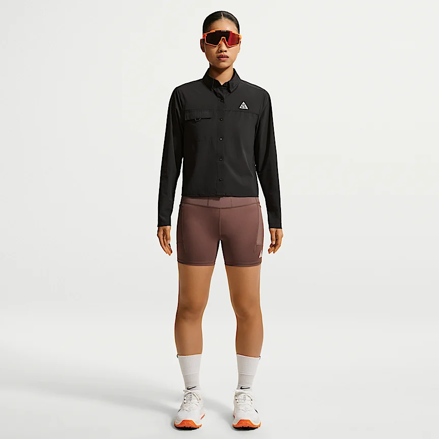 NIKE ACG エアリーズ — ウィメンズ ボタンアップ ロングスリーブ トレイルランニング トップス - Image 4