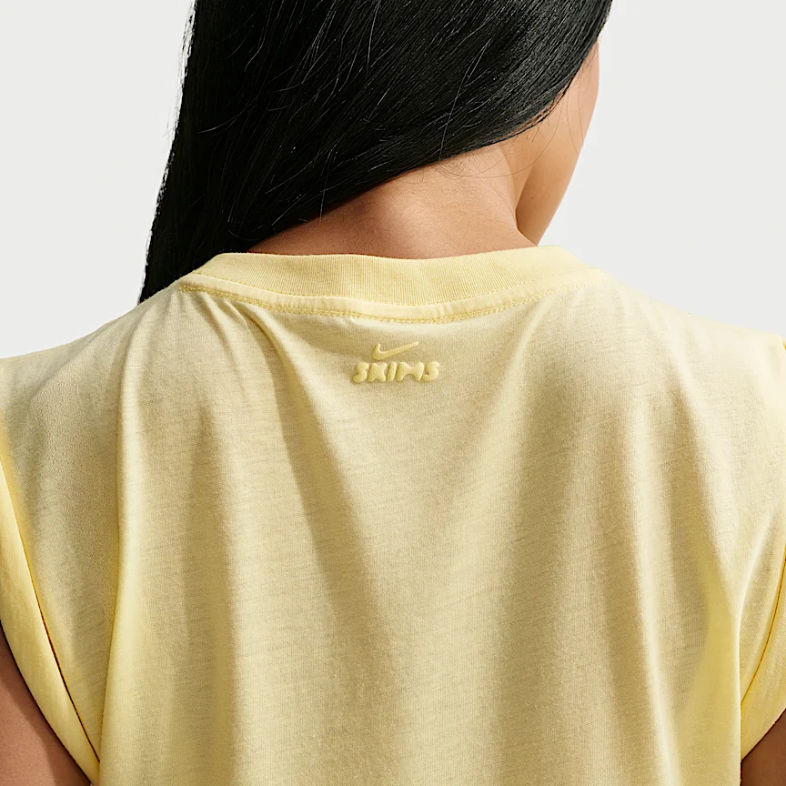 NIKE NikeSKIMS Performance Cotton Blend — Women's Cropped Twist Tank Top - Image 6