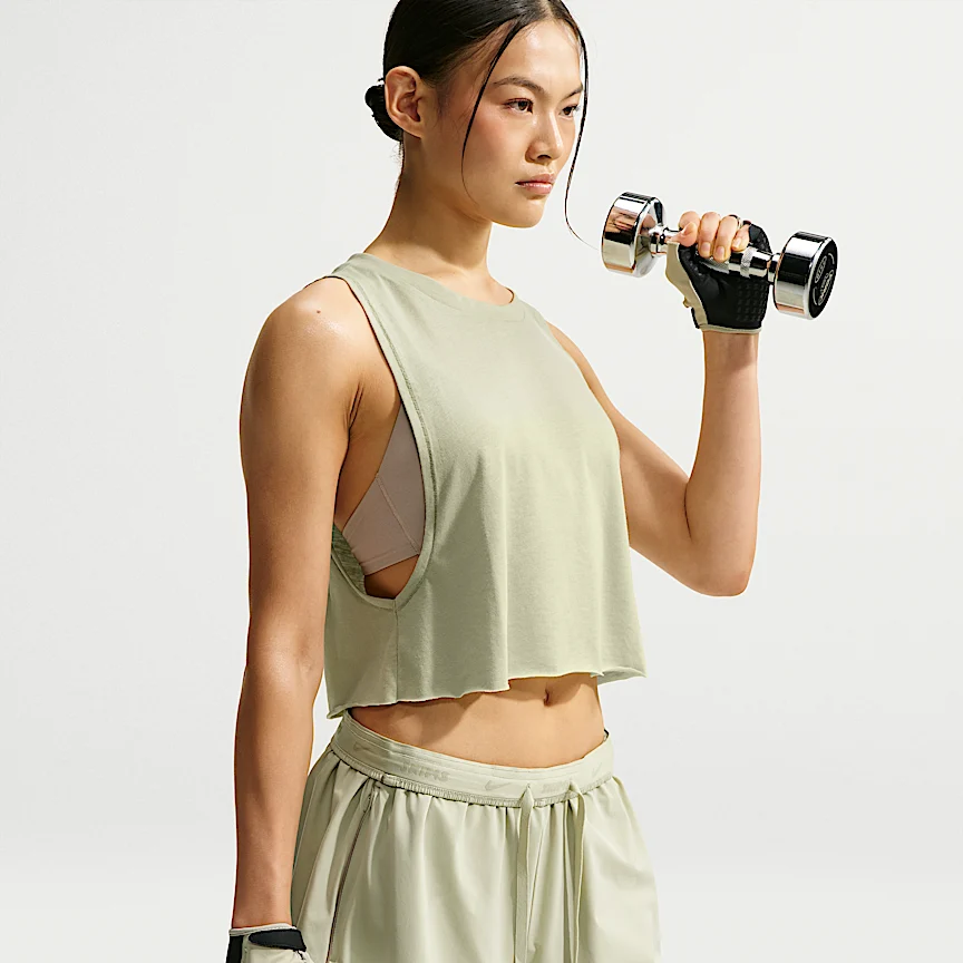 NIKE NikeSKIMS パフォーマンス コットンブレンド — ウィメンズ クロップド タンクトップ - Image 3