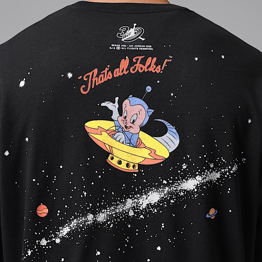 NIKE ジョーダン フライト スペース ジャム — メンズ ボールト 1996 クルーネック Tシャツ - Image 5
