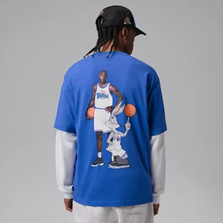 NIKE ジョーダン ブルックリン スペース ジャム — メンズ クルーネック Tシャツ