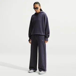 NIKE スタジオ フリース ミディアムウェイト — ウィメンズ ミッドライズ ワイドレッグパンツ