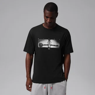 NIKE ジョーダン ブルックリン スペース ジャム — メンズ ウィングス クルーネック Tシャツ