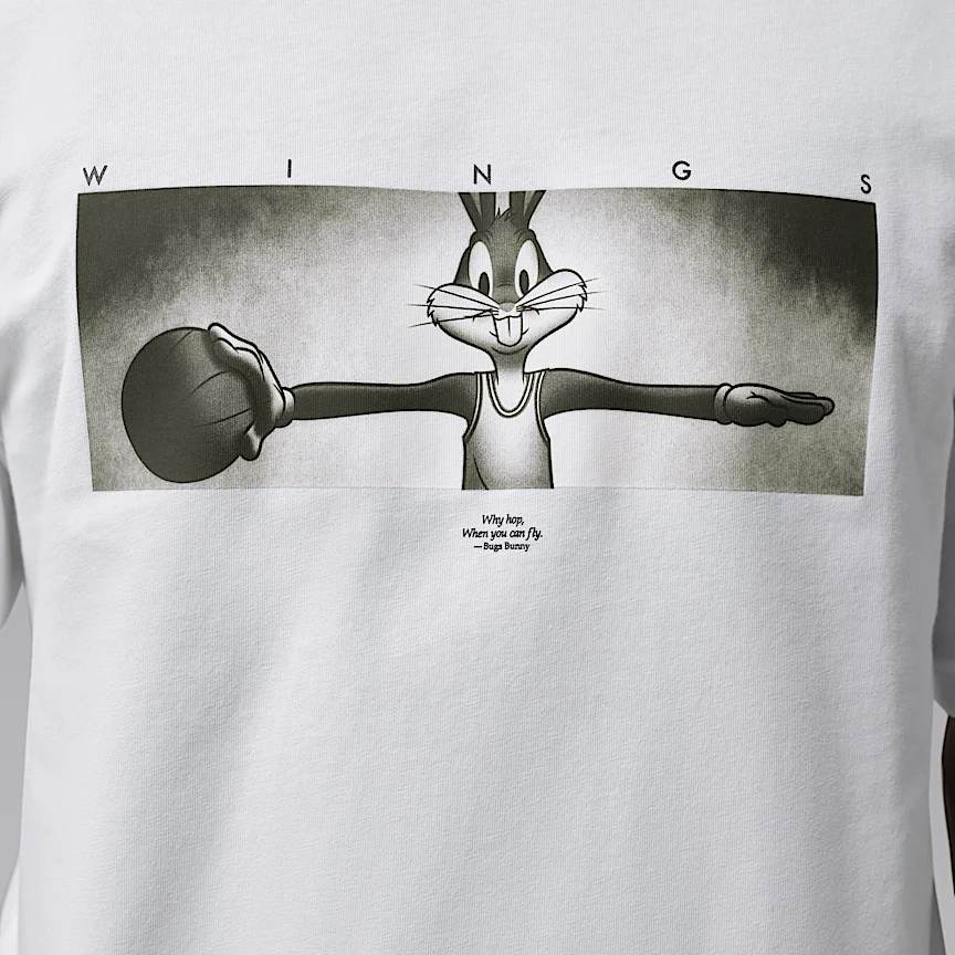 NIKE ジョーダン ブルックリン スペース ジャム — メンズ ウィングス クルーネック Tシャツ - Image 4