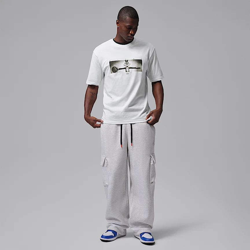 NIKE ジョーダン ブルックリン スペース ジャム — メンズ ウィングス クルーネック Tシャツ - Image 7