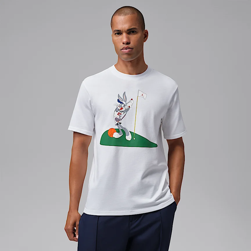 NIKE ジョーダン Dri-FIT スペース ジャム — メンズ バッグス バニー ゴルフ Tシャツ