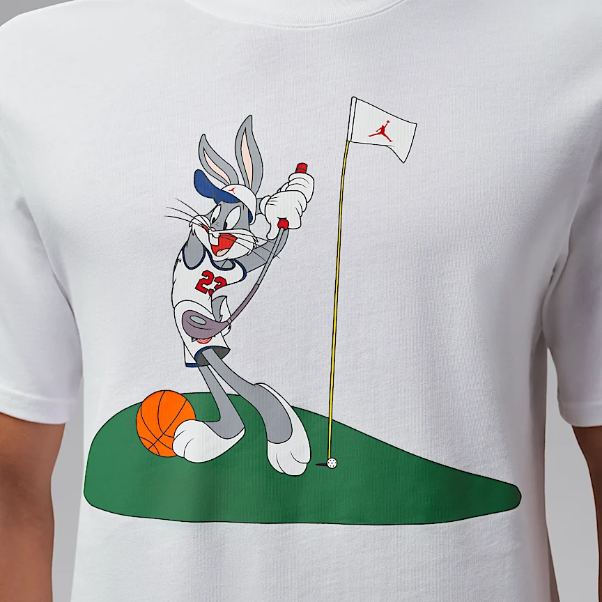 NIKE ジョーダン Dri-FIT スペース ジャム — メンズ バッグス バニー ゴルフ Tシャツ - Image 4