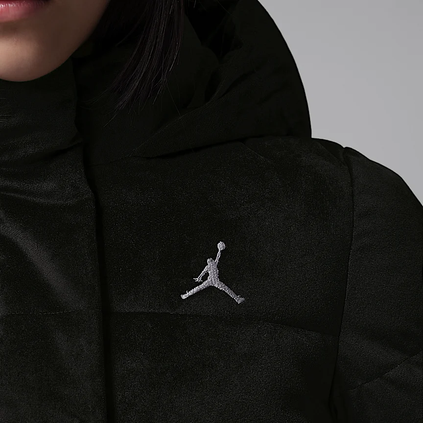 NIKE ジョーダン — ジュニア ベルベット パファー ジャケット - Image 4