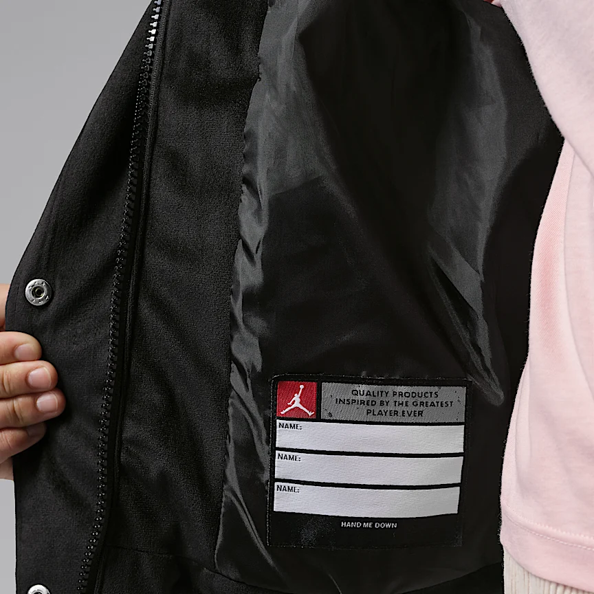 NIKE ジョーダン — ジュニア ベルベット パファー ジャケット - Image 7