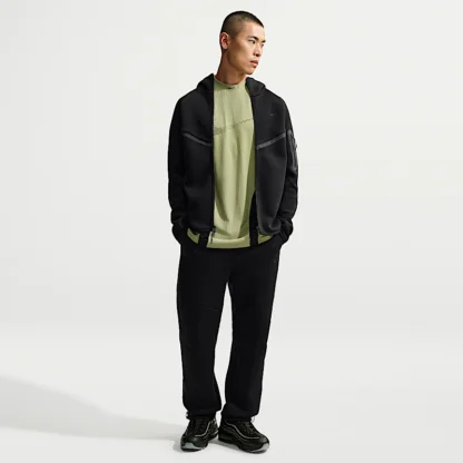 NIKE テック — メンズ フリース オープンヘム パンツ リフレクティブ