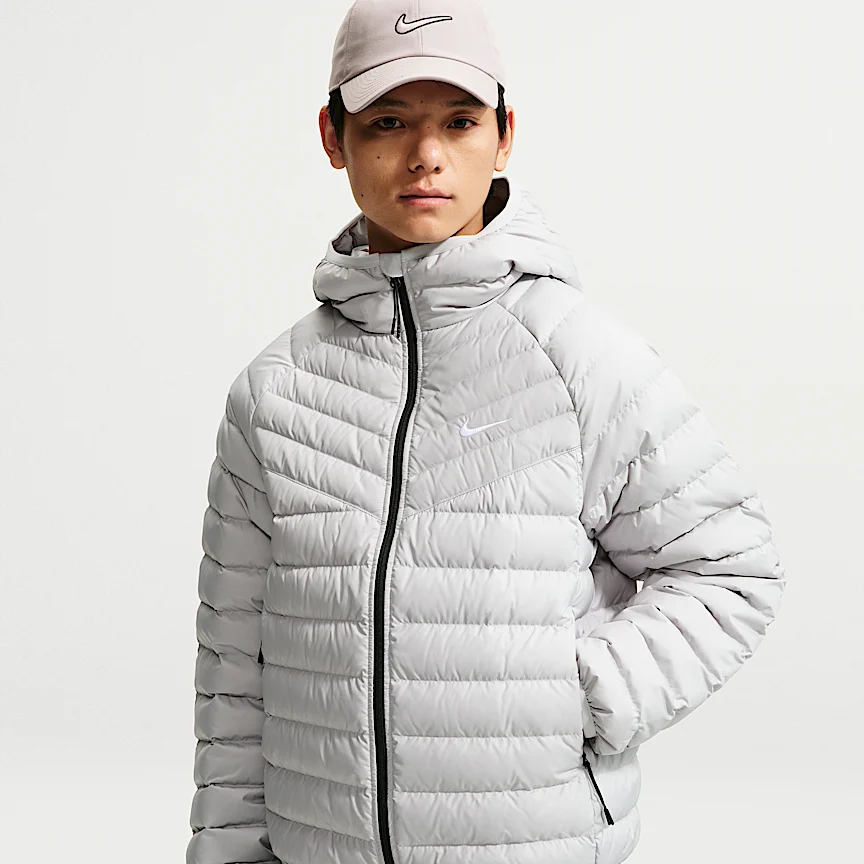 NIKE ウィンドランナー — メンズ ライトウェイト ダウン マイクロチャネル ジャケット
