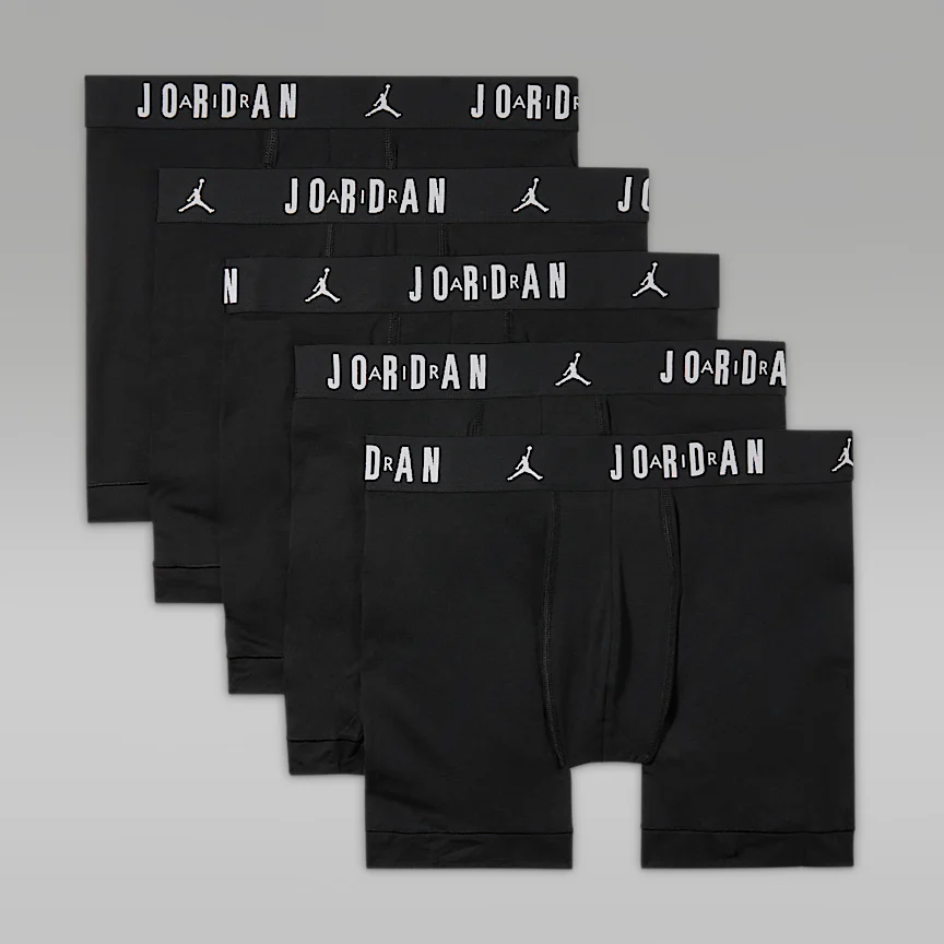 NIKE ジョーダン — メンズ Dri-FIT コットン ボクサーブリーフ (5枚) - Image 5