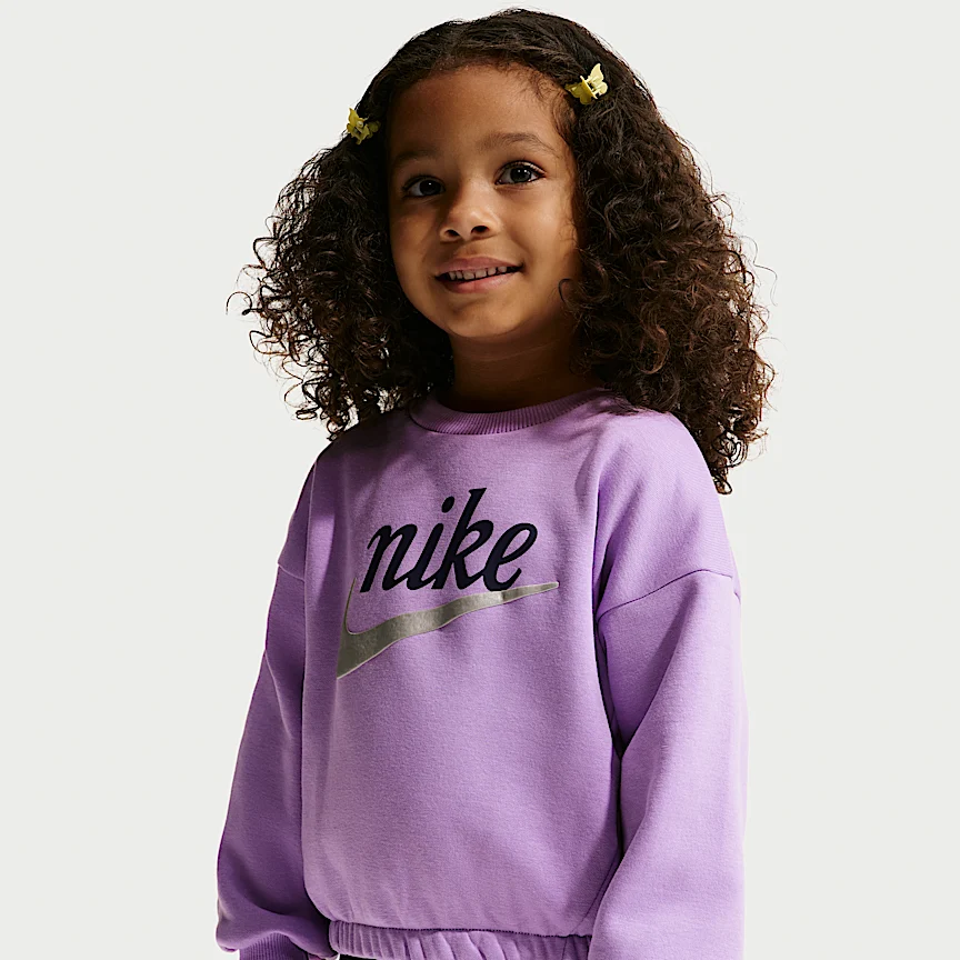 NIKE — ベビー スウッシュ スパークル ツーピース フレア レギンス セットアップ - Image 2