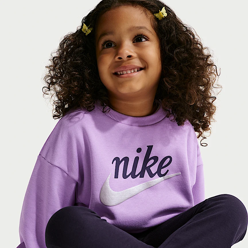 NIKE — ベビー スウッシュ スパークル ツーピース フレア レギンス セットアップ - Image 6