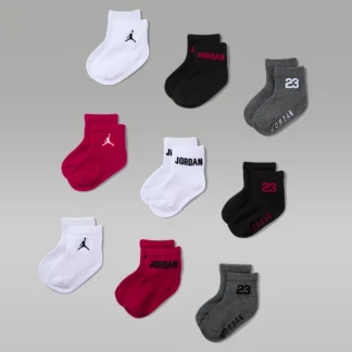 NIKE ジョーダン — ベビー ホリデー クォーターソックス (9足)