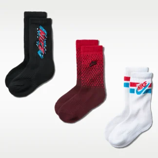 NIKE  — キッズ スノー モーション クッションド クルー ソックス (3足)