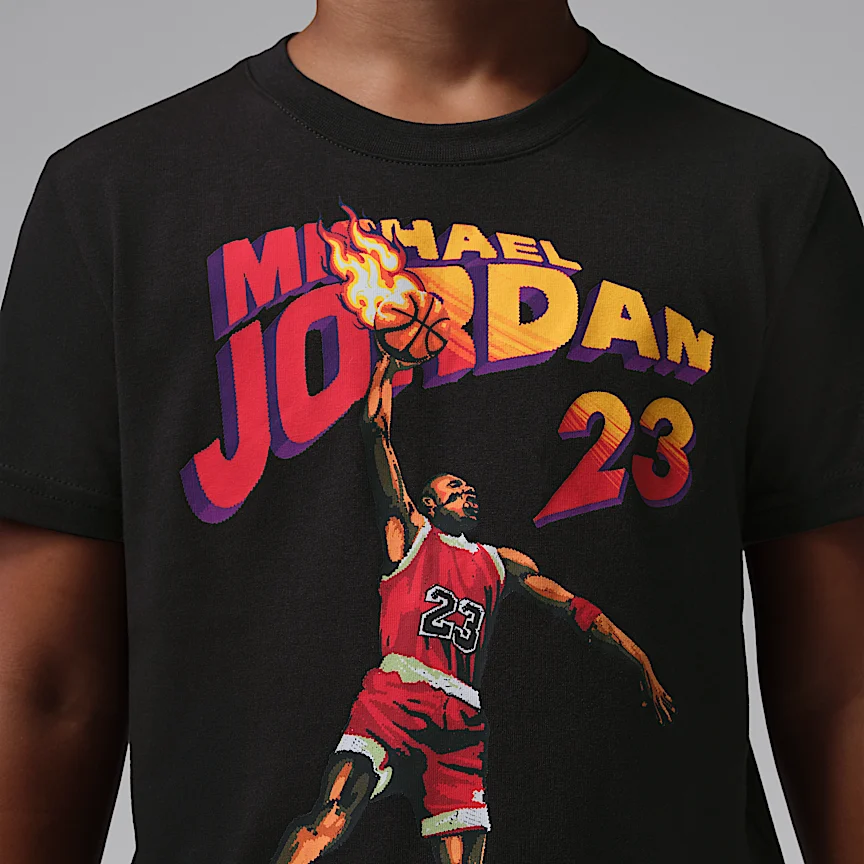 NIKE ジョーダン — ジュニア ビデオゲーム Tシャツ - Image 4