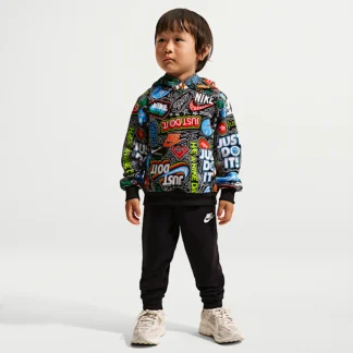 NIKE  — ベビー フリース プリント パーカー & ジョガーパンツ セットアップ
