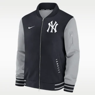 NIKE ニューヨーク ヤンキース オーセンティック コレクション ダグアウト — メンズ ナイキ MLB フルジップ ボンバージャケット