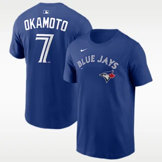 NIKE 岡本 和真 トロント ブルージェイズ ヒューズ — メンズ ナイキ MLB Tシャツ