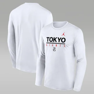 NIKE 東京 読売ジャイアンツ x ジョーダン エクスクルーシブ コレクション — メンズ ロングスリーブ T シャツ