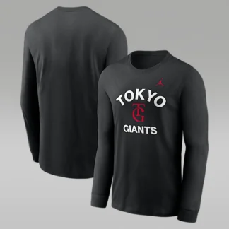NIKE 東京 読売ジャイアンツ x ジョーダン エクスクルーシブ コレクション — メンズ ロングスリーブ T シャツ