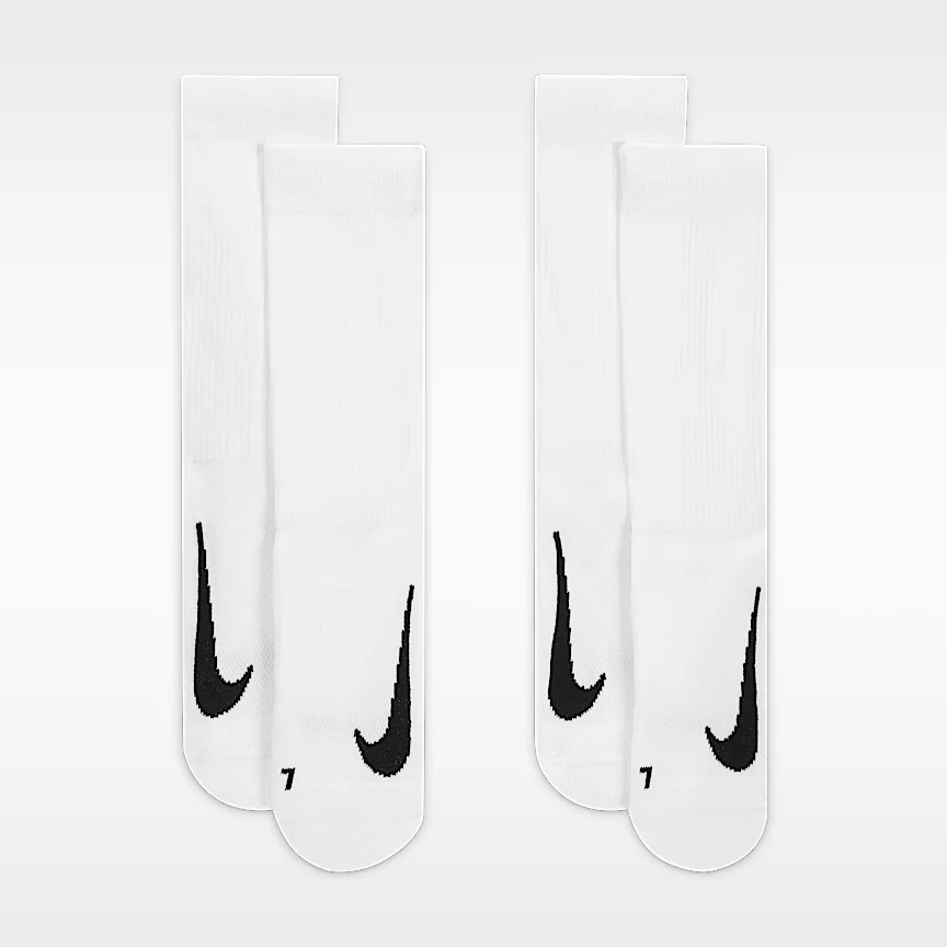 NIKE コート マルチプライヤー クッションド — テニス クルー ソックス (2足) - Image 2
