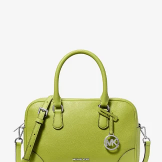 Michael Kors THOMPSON ぺブルレザー ダッフル サッチェル ミディアム