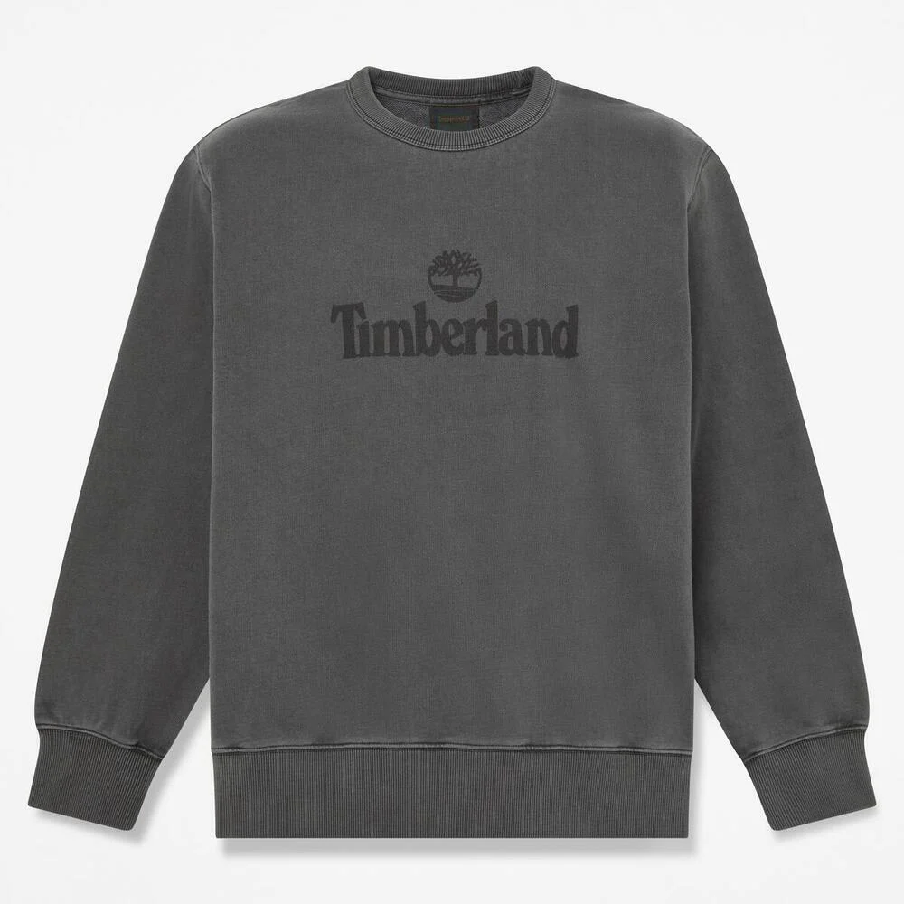 Timberland Эрэгтэй хувцасны будгаар будсан лого хээтэй, богино захтай цамц