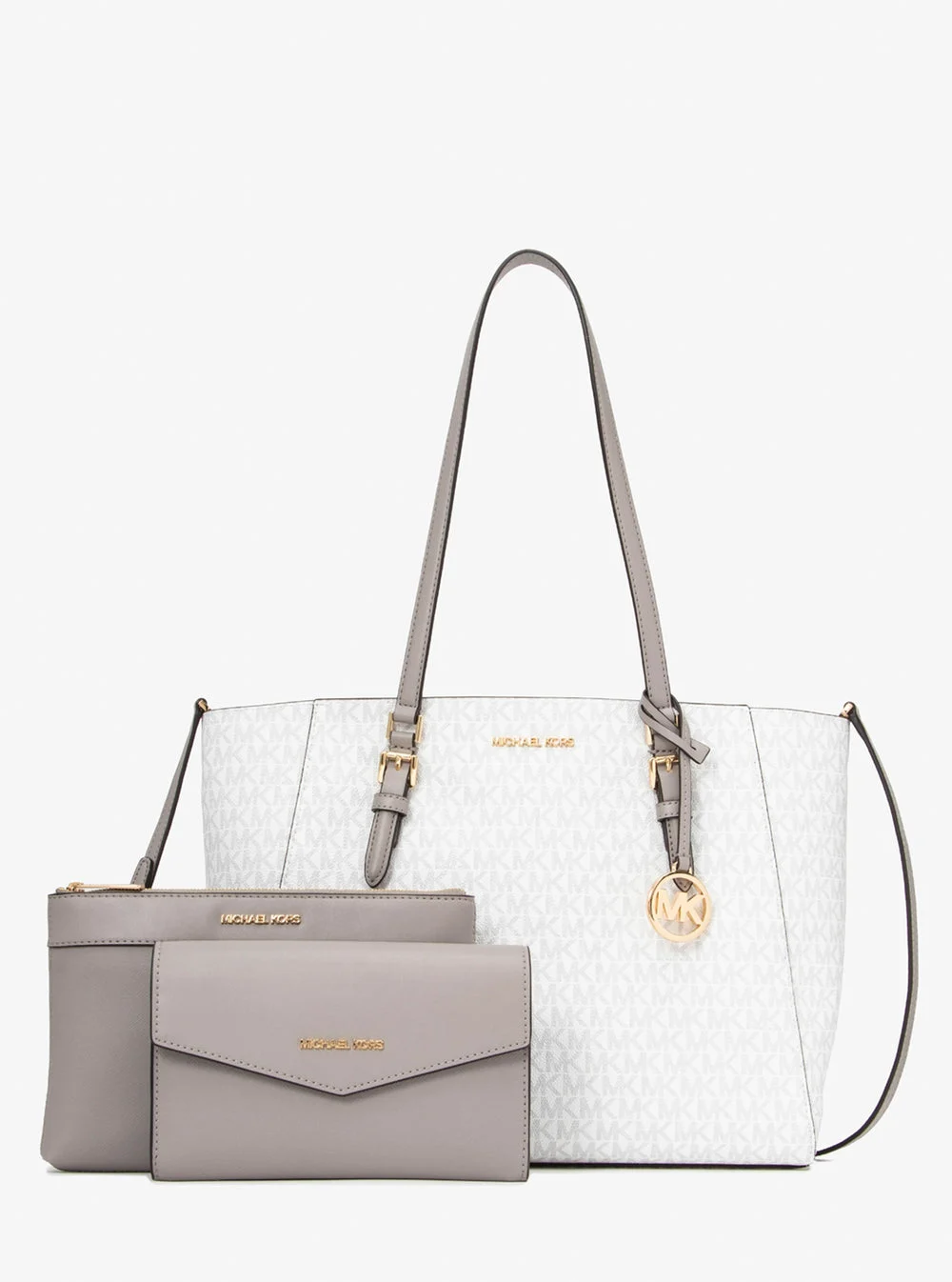 Michael Kors CHARLOTTE 3 IN 1 トート ラージ - MKシグネチャー