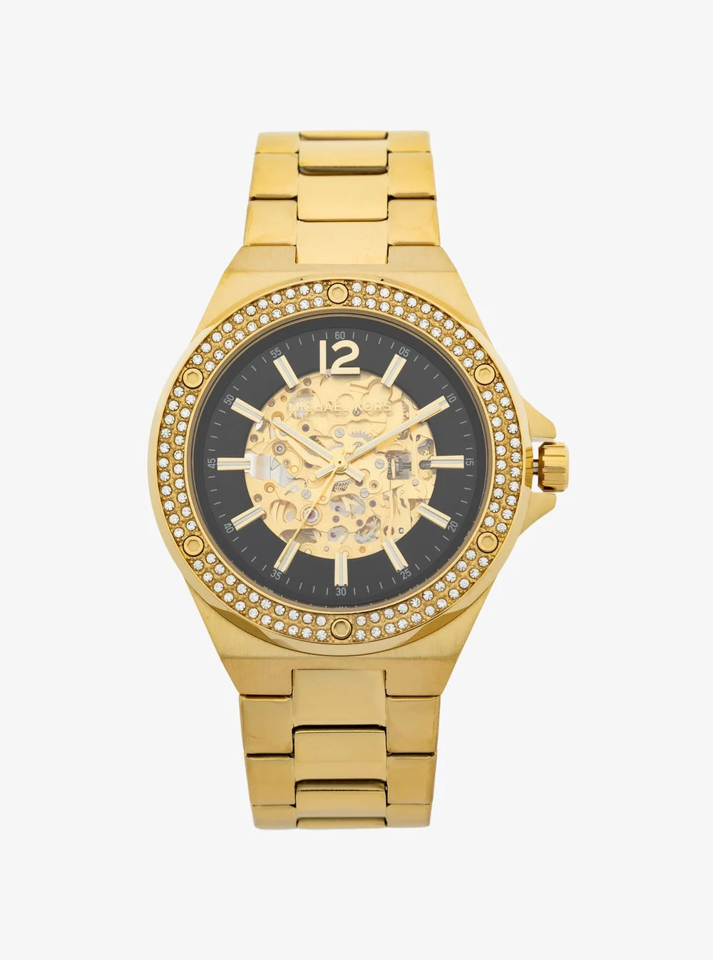 Michael Kors LENNOX オーバーサイズ パヴェ ゴールドトーン ウォッチ