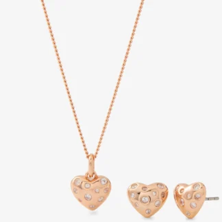 Michael Kors ハートネックレス & スタッドピアス