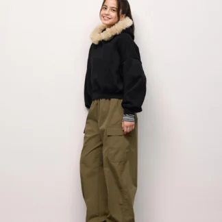 GU TEENカーゴバレルパンツJR