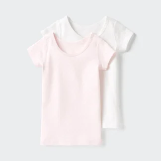 UNIQLO コットンフライスインナーT/ポインテール/2枚組
