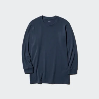 UNIQLO Extra Warm HEATTECH хөвөн дугуй захтай футболк (9分袖)