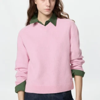 UNIQLO ウールカシミヤVネックショートセーター