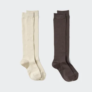 UNIQLO リブハイソックス2P