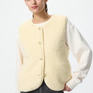 UNIQLO フリースフロントボタンベスト