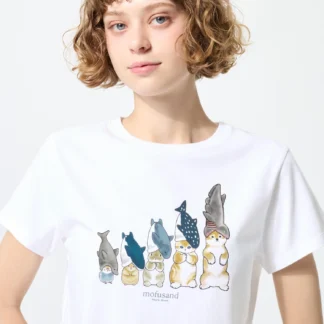 UNIQLO Mofusand UT футболк (богино)