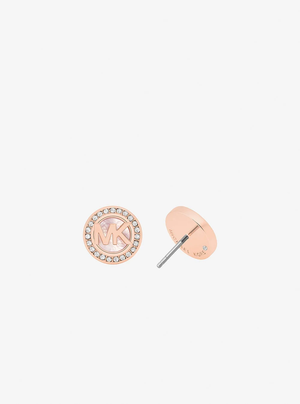 Michael Kors マザーオブパール ハロ ロゴ スタッドピアス - Image 2