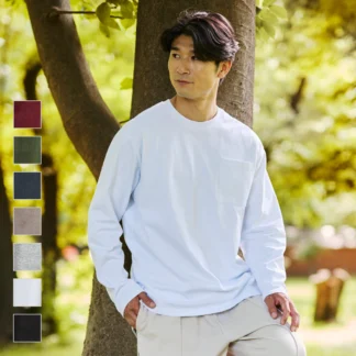 WORKMAN ヘビーウエイトコットン耐久抗菌長袖Tシャツ