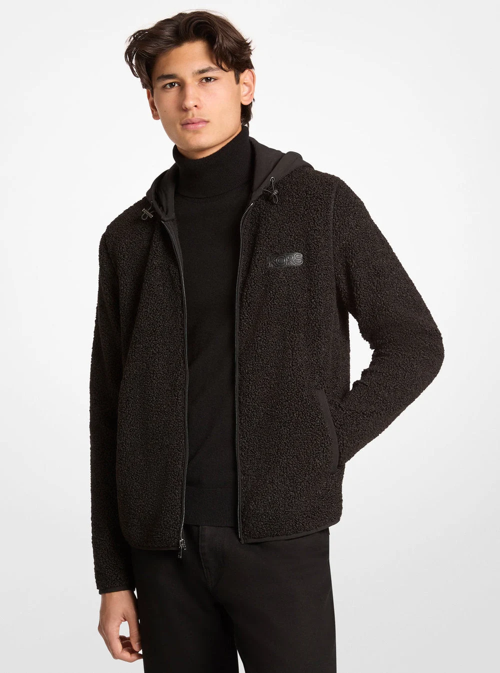 Michael Kors シェルパ ジップアップ フーディ